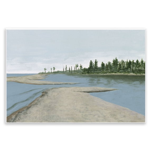 Stupell Industries Transitional Lake Waterfront Scenery Wall Plaque Art, 19 x 13, by Michael Willett