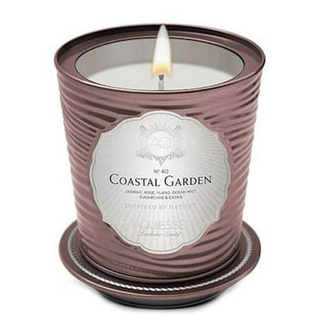Garden Scents Soy Candle - COASTAL GARDEN Tin 11oz Portfolio Collection Scented Soy Candle by Aquiesse