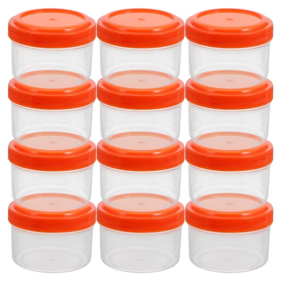 Greenadscape 12Pcs Small Condiment Containers With Lids Reusable Leak Proof Portable Plastic For Picnics And Meals