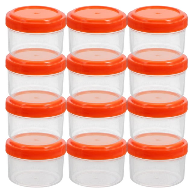 BESTYASH 12 Pcs Petits Contenants à Vinaigrette avec Couvercles Réutilisables Étanches Portables en Plastique pour Pique-Niques et Repas