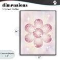 thumbnail image 4 of Stupell Industries Bohemian Dreamy Pink Disco Ball Flower Black Framed Giclee Art, 11 x 14, by Lil' Rue, 4 of 8