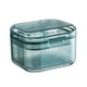 thumbnail image 1 of Estuche portátil para baño de dentaduras postizas, protector bucal para limpieza y remojo, drenaje para dentaduras postizas. Azul, 1 of 9