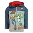 Disney Pixar Toy Story Woody Buzz Lightyear Toddler Boys Fleece Half