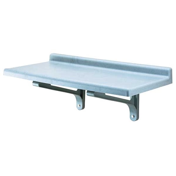 Cambro Polypropylene Wall Shelf, 18"D x 36"W x 13-1/2"H, Gray EACSWS1836SK480