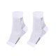 thumbnail image 1 of Naiovety 2 pares de mangas de compresión para pies de aplicación amplia, deportes y diario, cómodos de llevar Ropa Deportiva, Zapatos blanco XL/XL, 1 of 6