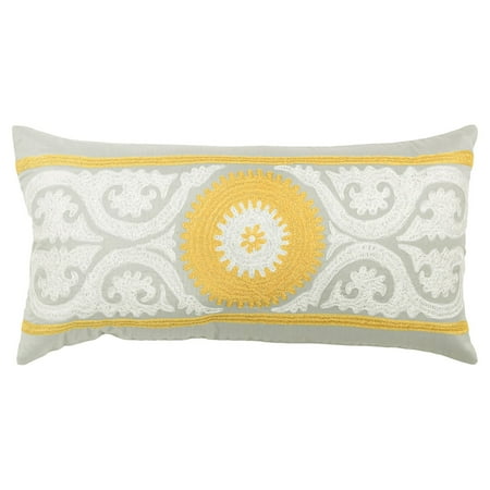 Rizzy Home T3425B 11" x 21" Pillow with Hidden Zipper and Polyester Filler