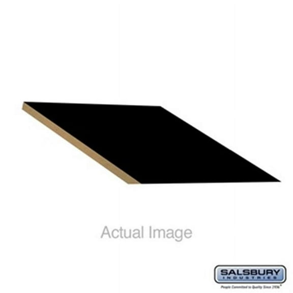 15 x 18 in. Sloping Hood Filler - In-Line - for Extra Wide Designer Wood Locker, Black