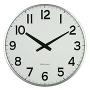 Lulu Decor, 18" Slim Wall Clock, round modern sleek design only 0.75 inches thick, Silent Movement (Slim)