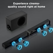Cowin Sound Bar for Smart TV, 120W Sound Bar with Subwoofer, 2 in 1 Separable Bluetooth 5.0 Soundbar and Deep Bass