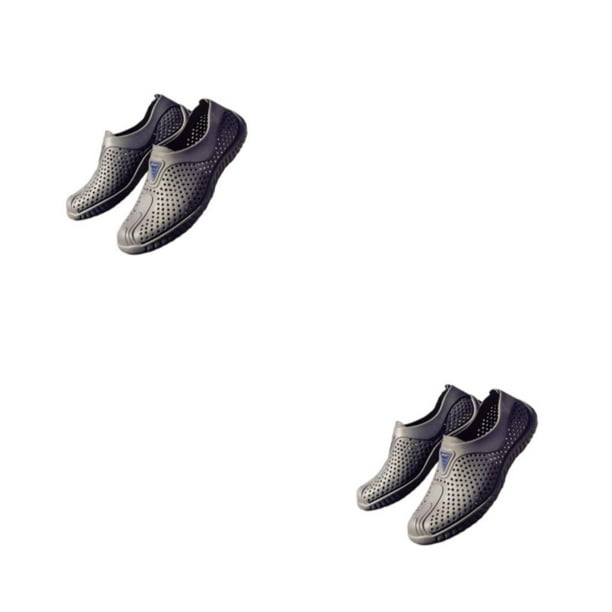 Minnieouse Zapatillas transpirables para hombre, zapatillas ligeras huecas para playa, antideslizantes, impermeables, informales, zapatos de Type5 NO5