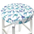 thumbnail image 3 of Gukieu Cool Giraffe Print Round Chair Cover, Dust-proof and Non-slip Bar Chair Protective Cover, Suitable for Bars, Restaurants, Offices-12 inch, 3 of 7
