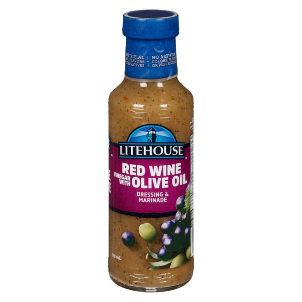 Litehouse Red Wine Vinegar with Olive Oil Dressing & Marinade, 355ml