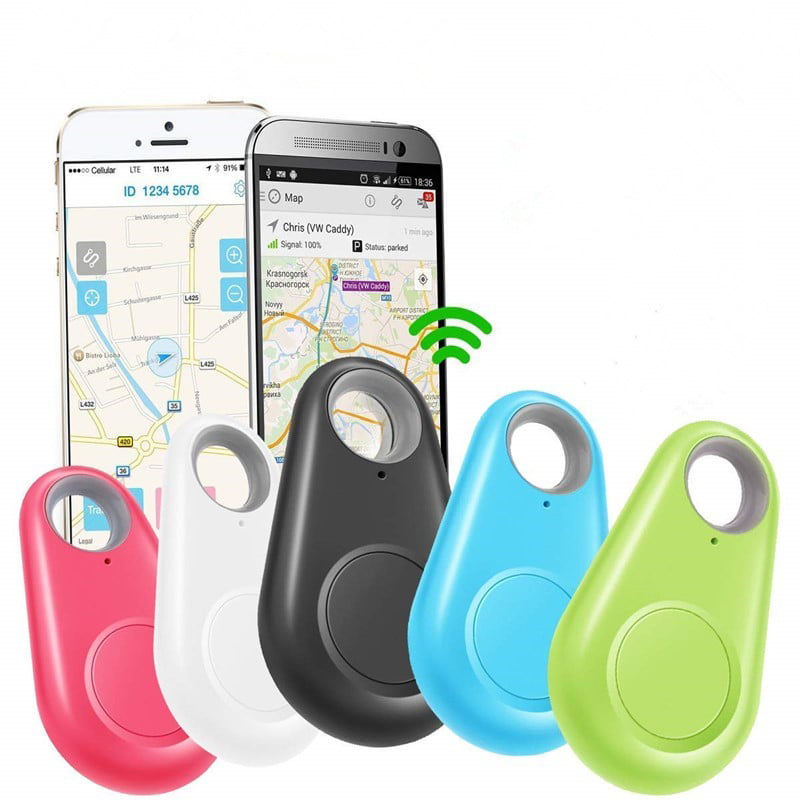 Mini White GPS Smart Tracker Bluetooth Pet Child Wallet Key Finder Locator Alarm 