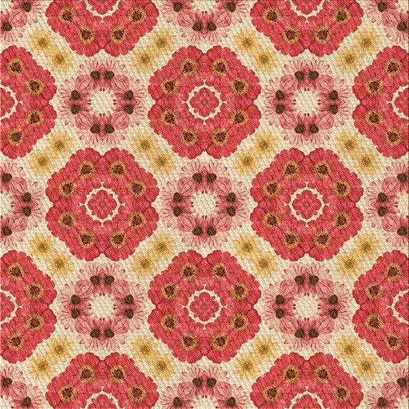 Ahgly Company Machine Washable Indoor Square Transitional SandyBrown Area Rugs, 4' Square