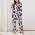 thumbnail image 2 of Naloa Lilies Flowers Pajamas for Women Set, Womens Pajama Sets, Lounge Sets for Women, 2pjs for Women-XX-Large, 2 of 7