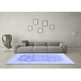 thumbnail image 3 of Ahgly Company Machine Washable Indoor Rectangle Oriental Blue Modern Area Rugs, 8' x 10', 3 of 4