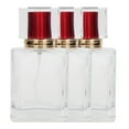 thumbnail image 1 of Botella de perfume de vidrio de 50 ml, dispensador de atomizador de perfume recargable, contenedor de maquillaje líquido, 1 of 8