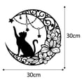 thumbnail image 4 of CoudarTitie Acrylic Side Table for Small Space with Metal Cat Wall Art Accent Two Tier End Table Nightstand for Bathroom Living Room Decor Cat Lover Gifts, 4 of 8