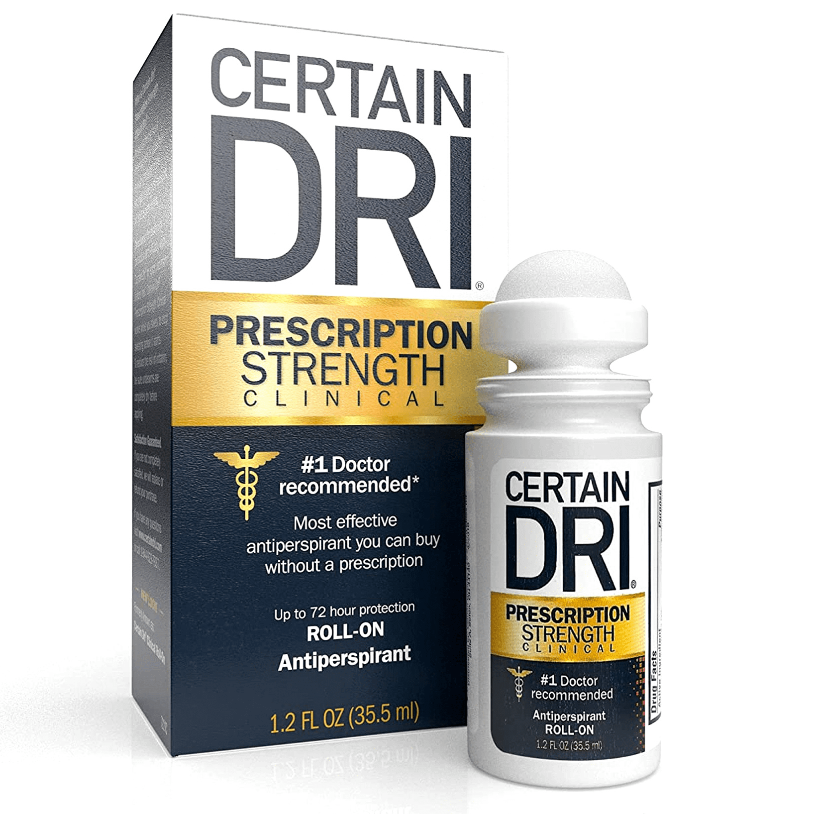 Certain Dri Prescription Strength Clinical Antiperspirant & Deodorant, Roll-On, 1.2 oz.
