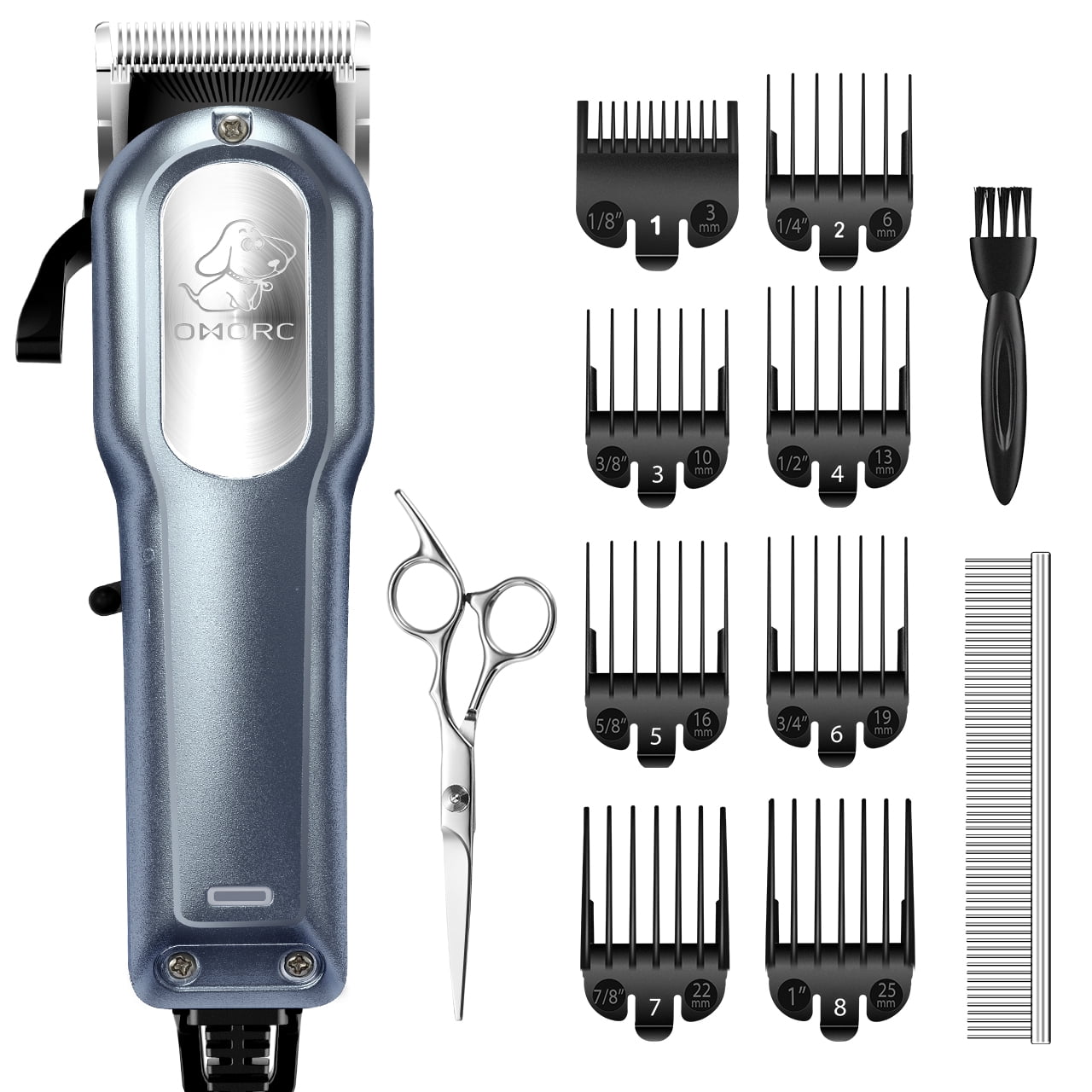 BIMZUC Dog Clippers Professional Electric Hair Trimmers Shaver for Dogs Cats Pets Low Noise Rechargeable Cordless Dog Grooming Kit 