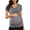 Grey, variant on Cinvoph Women's Maternity Nursing Tank Tops Breastfeeding Crew Neck Pleated Sleeveless Casual Loose Clothes