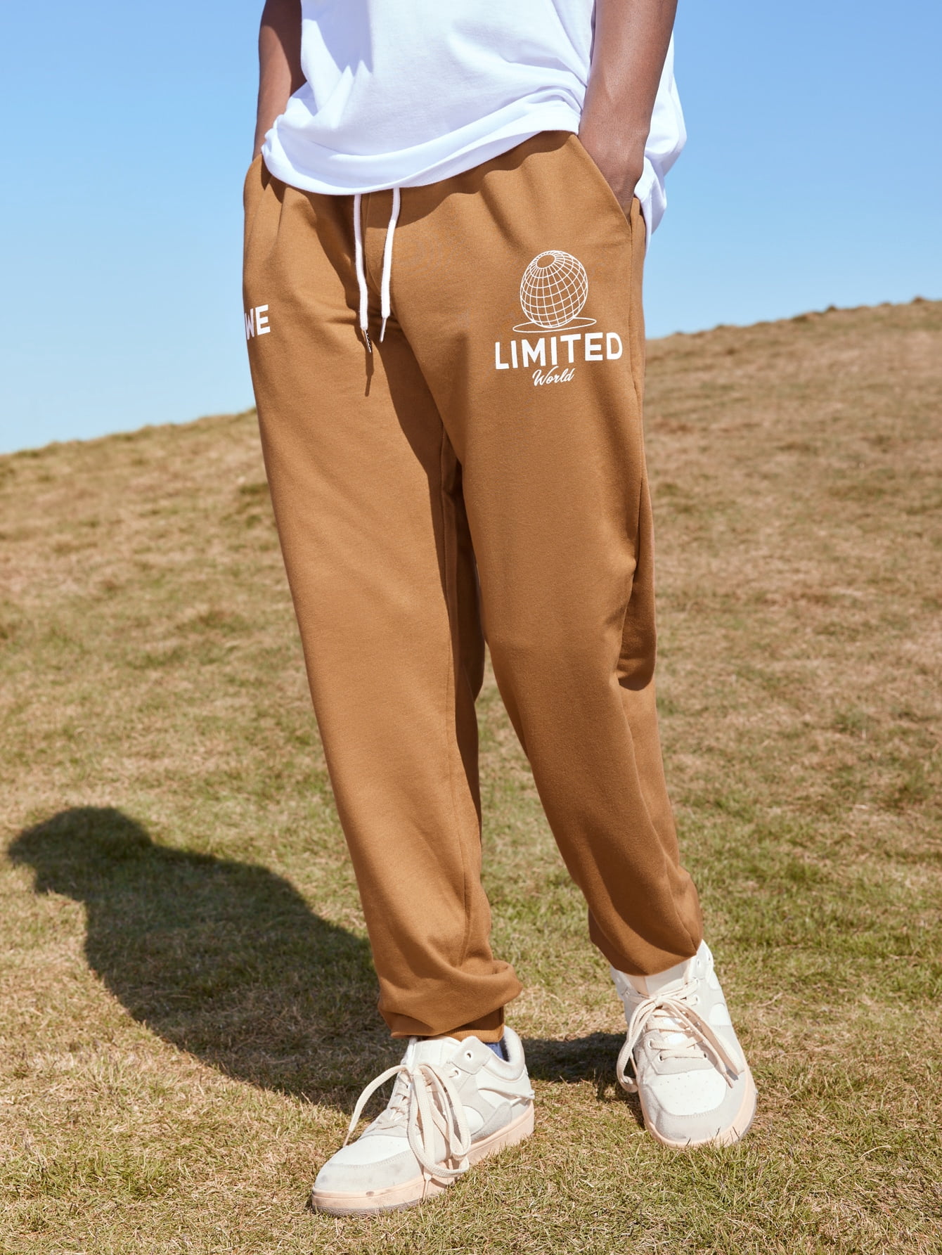 Guys Letter Graphic Sweatpants M(6 