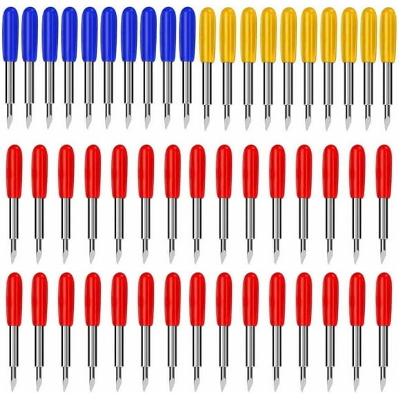 50 Pcs Replacement Cutting Blades for Cricut Explore Air2/Air 3/Maker/Maker 3