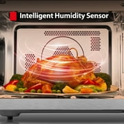 Toshiba 1.5 cu. ft., 1000 Watts Multi-Functional Microwave Oven, Smart Sensor, ML-EC42P(BS), Black Stainless Steel
