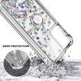 thumbnail image 6 of Nagebee For Motorola Moto G Stylus 5G 2024 Phone Case with Tempered Glass Screen Protector, Ring Holder/Wrist Strap, Glitter Liquid Floating Waterfall Cute Phone Cover (Gem), 6 of 6