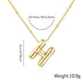 thumbnail image 2 of SUONIE Gold Bubble Letter Necklace for Women,14k Gold Plated Balloon Initial Letter Pendant Necklace Dainty Charm Initial Necklaces for Women Trendy Necklace Gold Jewelry for Women, 2 of 5