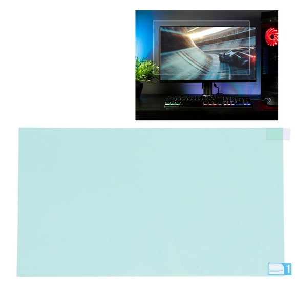 Panel Protector De Pantalla, Adsorción Estática, Protector De Pantalla Con Bloqueo De Luz Azul, Reducción De La Tensión Ocular, A Prueba De Polvo Para Oficina