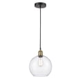 thumbnail image 2 of Innovations Lighting  Athens - 1 Light 10" Cord Hung Mini Pendant Black Antique Brass/Seedy, 2 of 5