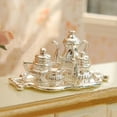 thumbnail image 2 of juego de té, vino y café de Metal pa 1:12, accesorio de de cocina, juego de juguete pa juego de imitació Zulema Casa de muñecas en miniatura, 2 of 8