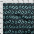 thumbnail image 3 of oneOone Polyester Spandex Turquoise Blue Fabric Floral Craft Projects Decor Fabric Printed By The Yard 56 Inch Wide, 3 of 4