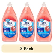 (3 pack) Great Value Soft & Smooth Ultra Dish Liquid, Pomegranate, 40 fl oz