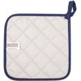 thumbnail image 4 of FFIY 100% Cotton Kitchen Everyday Basic Terry Pot Holder Heat Resistant Coaster Potholder for Cooking and Baking Set of 5 Grey Dark Blue Potholder Dark Blue Potholder, 4 of 8