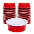 thumbnail image 1 of GoBig Red Party Cup Bowls - 50 Small Disposable Plastic Bowls, 1 of 6