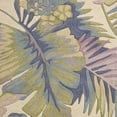 thumbnail image 4 of 6' Pastel Ivory Hand Tufted Tropical Plants Round Indoor Area Rug, 4 of 8