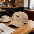 thumbnail image 4 of WKSCLPAI US 250th Anniversary Baseball Cap, Bald Eagle Flag Pattern Printed Patriotic 1776-2026 Adjustable Unisex Hat for 4th of July & USA 250 Year Celebrations, Khaki, 4 of 8
