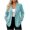 Light Blue, variant on hoksml Women Vertical Stripe Blazer Jacket, Lapel One Button Long Sleeve Office Coat with Pockets, Relaxed Fit Business Casual Outerwear Top