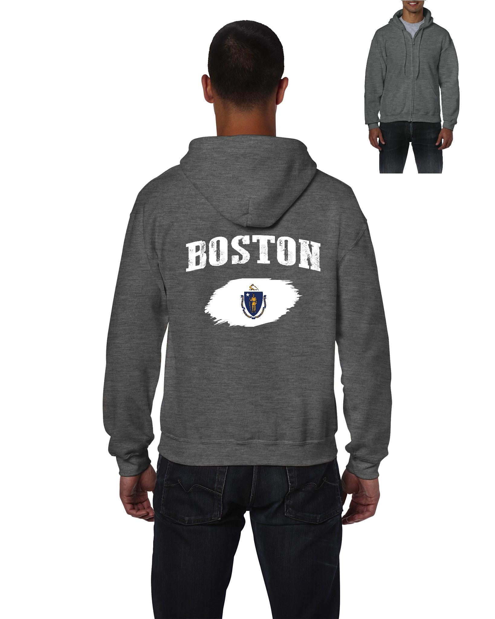 Mom's Favorite Mens Boston FullZip Hooded Sweatshirt