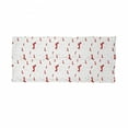 thumbnail image 2 of Dachshund Neck Gaiter, Dog with Hearts and Dots, Unisex, Vermilion Pale Orange, by Ambesonne, 2 of 3