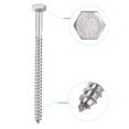 thumbnail image 3 of Uxcell M6 x 100mm Tornillos hexagonales de acero inoxidable para madera, paquete de 10, 3 of 5