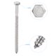 thumbnail image 3 of Uxcell M6 x 100mm Tornillos hexagonales de acero inoxidable para madera, paquete de 10, 3 of 5