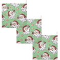thumbnail image 7 of SKYSONIC Santa Claus with Candy Cane Baby Muslin Washcloths Face Towel, Christmas Burp Cloths Cotton Wipes 5 PCS Infant Wash Cloth for Newborn Boys Girls 12"x12", 7 of 7