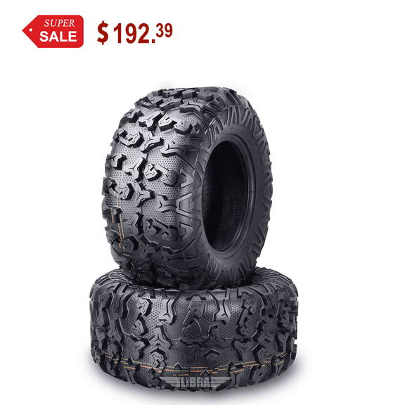 Free Country Set of 2 Premium ATV/UTV Tires 25x10-12 / 8PR with Side Scuff Guard