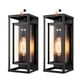 thumbnail image 1 of Aplique de Pared Exterior mirrea 14" Negro Mate Impermeable Pack 2, 1 of 8