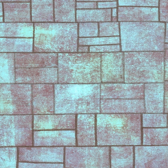 Ahgly Company Indoor Square Abstract Light Blue Modern Area Rugs, 4' Square