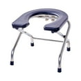 thumbnail image 2 of Milaget Bathroom Toilet Seat Commode Stool Strong Load Capacity Comfortable Non-Slip Pad Black 33cm High, 2 of 9