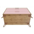thumbnail image 5 of Rockefeller Mid-Century- Modern Dresser with 3- Drawers in Nature and Rose Pink, 5 of 7